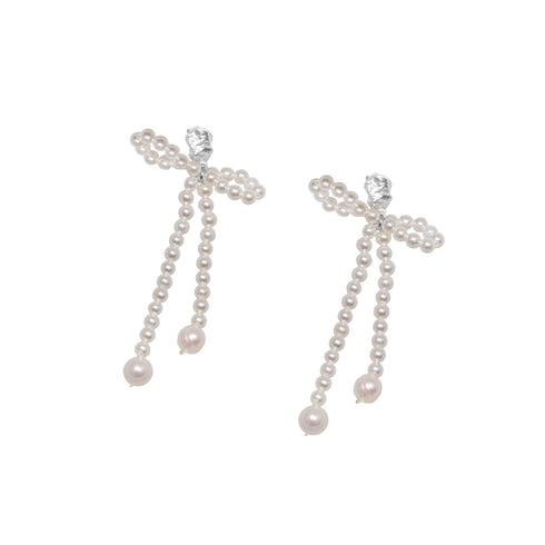 FEDRA PEARL EARRINGS SILVER